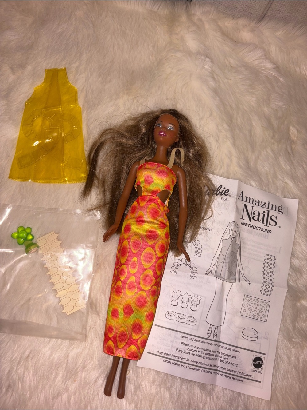 VINTAGE BARBIE AMAZING NAILS CHRISTIE AFRICAN AMERICAN